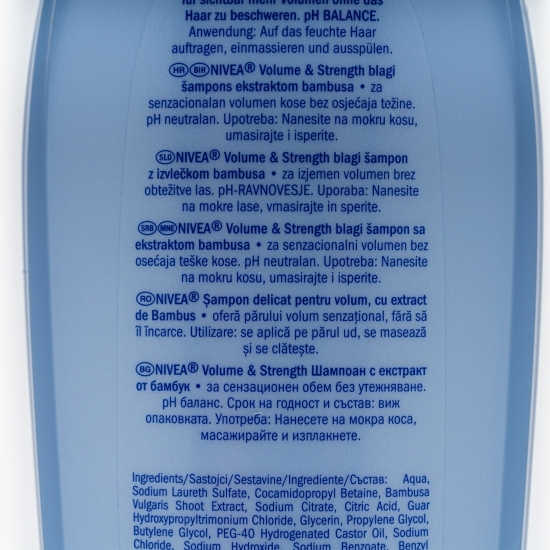 Şampon delicat pentru volum Volume&Strength 0.25l