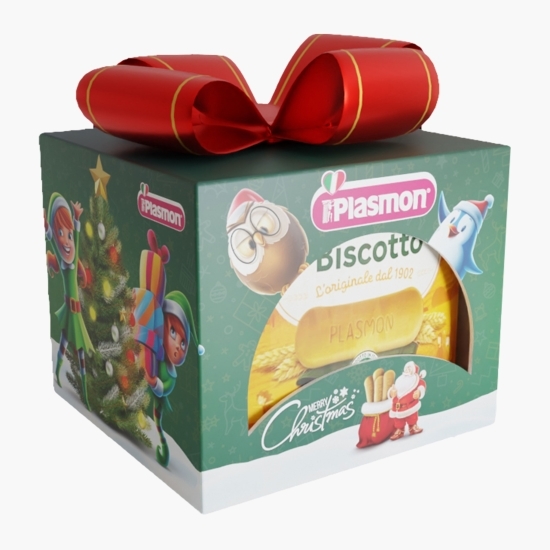 Biscuiți pentru copii, pachet special Brad de Crăciun 4x60g