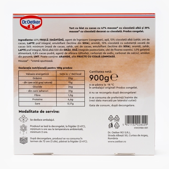 Tort Duo mousse cu ciocolată 900g