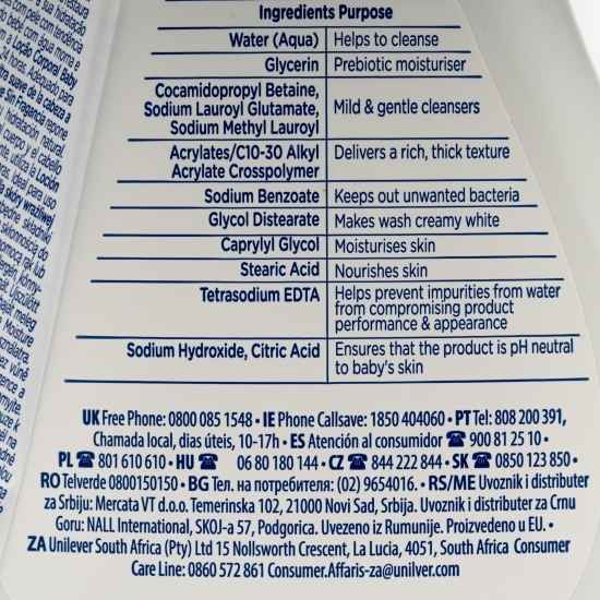 Loțiune spălare pentru bebeluși Sensitive Moisture 400ml