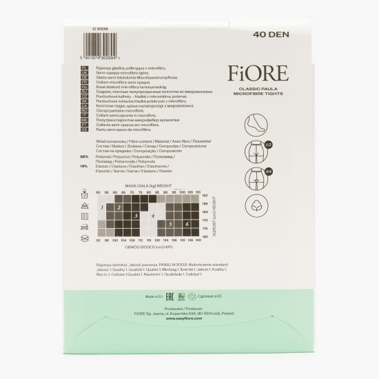 Ciorap microfibră Paula 40 den Black 2