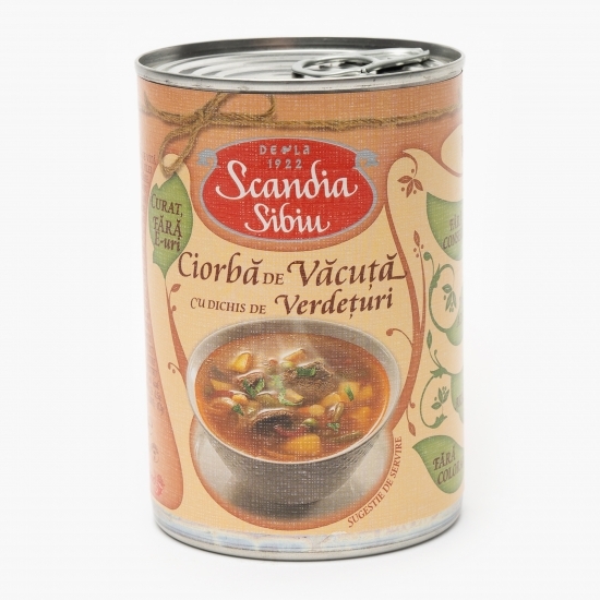 Ciorbă de văcuță cu dischis de verdețuri 400g