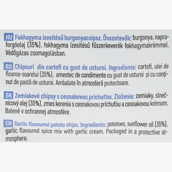 Chipsuri din cartofi cu gust de usturoi 70g