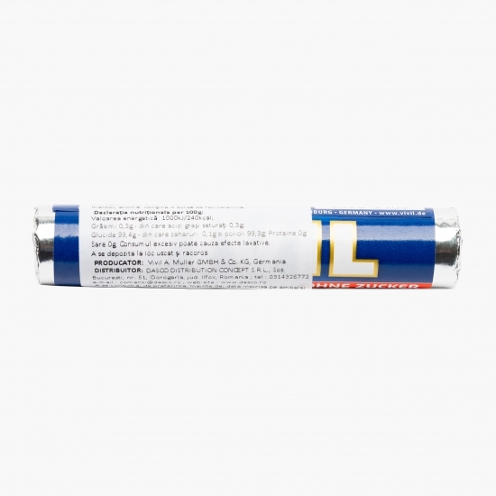 Rolls mentă naturală fără zahăr 28g