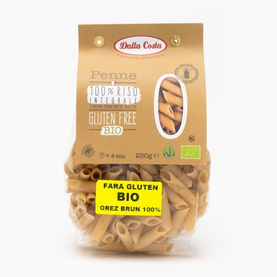 Paste penne eco din orez brun fără gluten 250g