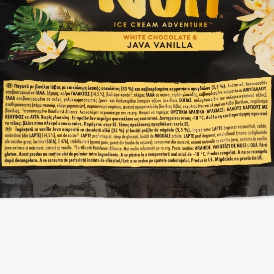 Înghețată cu vanilie Java și bucăți prăjite de migdale 90ml