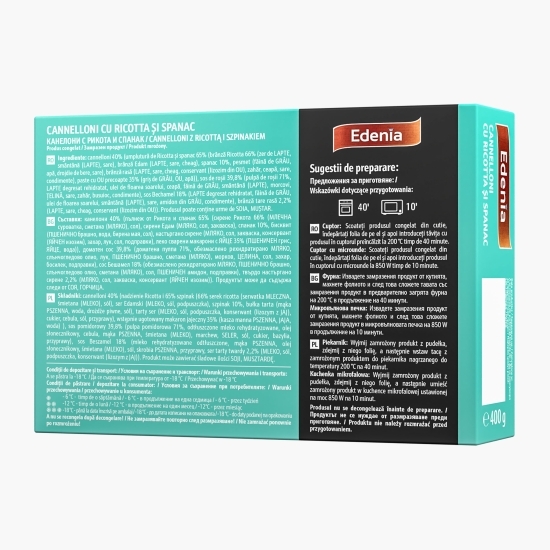 Cannelloni cu ricotta și spanac 400g