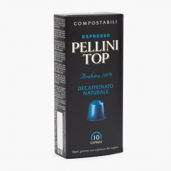 Capsule cafea, Espresso Decaffeinato Naturale, 10 băuturi, 50g