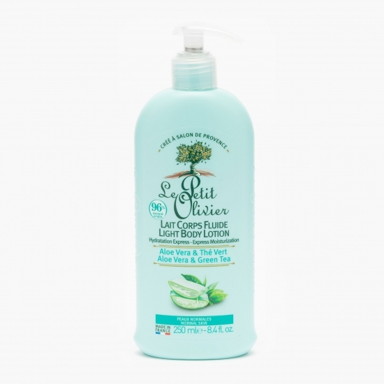 Loțiune hidratantă pentru corp aloe vera & ceai verde pentru piele normală și uscată 0.25l