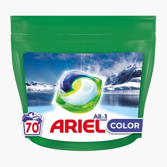 Detergent de rufe capsule All in One Pods Arctic Edition Color, 70 spălări, 70 buc