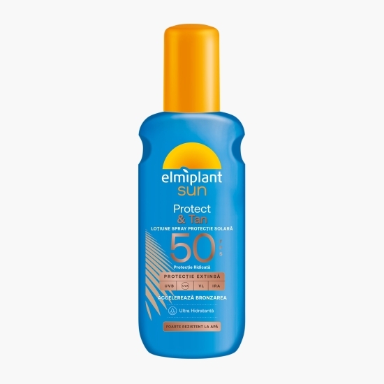 Loțiune spray pentru protecție solară Protect&Tan SPF 50, 150ml