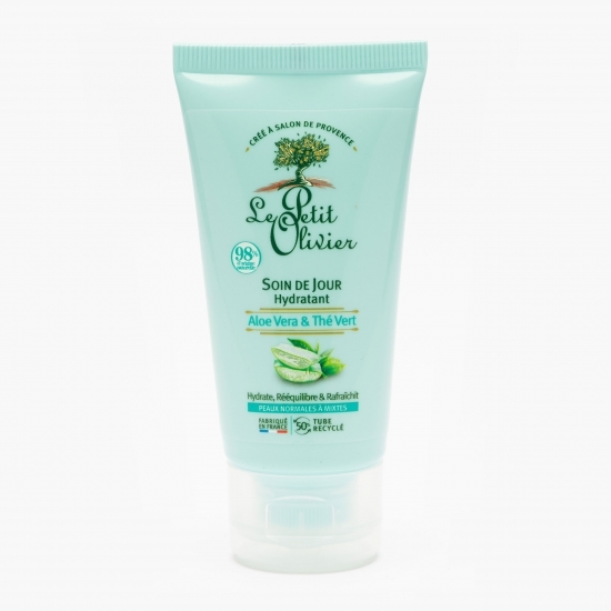 Gel de curățare exfoliant pentru față aloe vera & ceai verde pentru ten normal și mixt 150ml