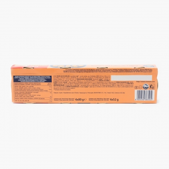 Ton în ulei de măsline 4x80g