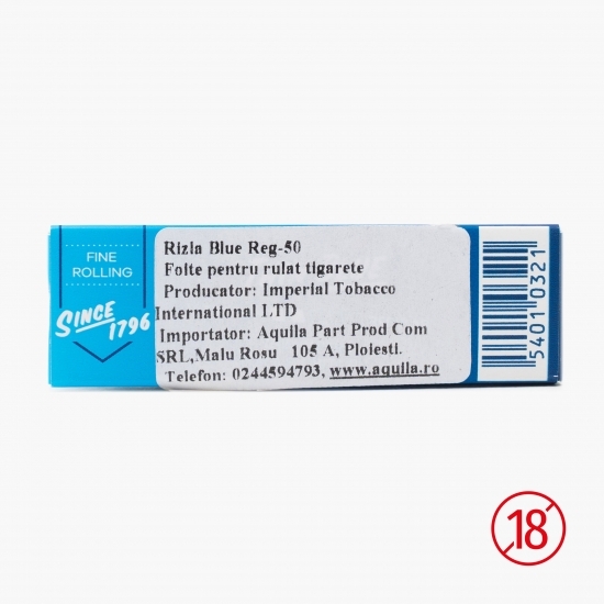 Foițe pentru rulat Blue Regular 50 buc