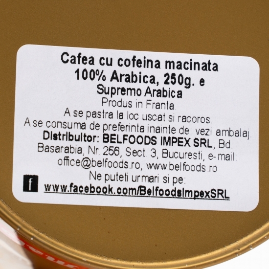 Cafea măcinată Supremo Arabica 250g