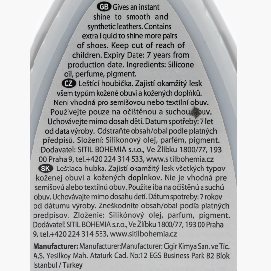 Burete premium cu rezervor silicon, negru, 6ml