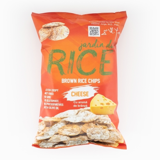 Chipsuri din orez brun integral cu aromă de brânză 50g
