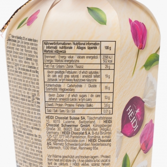 Praline din ciocolată amăruie cu cireșe 120g