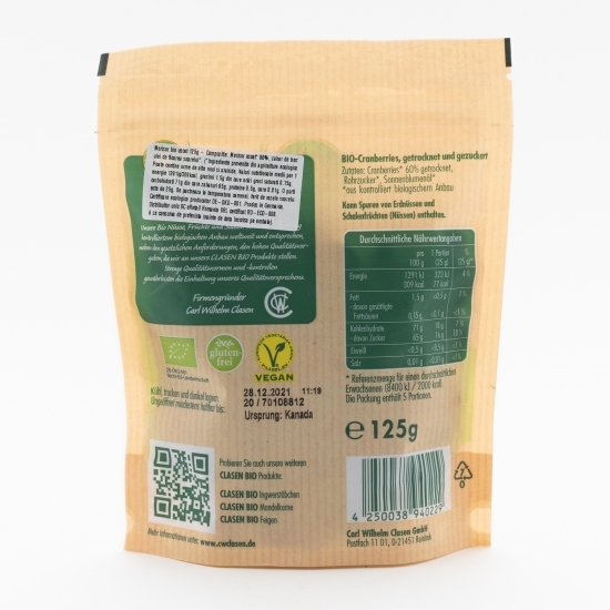 Merișor eco uscat 125g