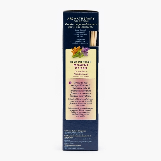 Difuzor de parfum lavandă și lemn de santal Aromatherapy Moment of Zen 80ml