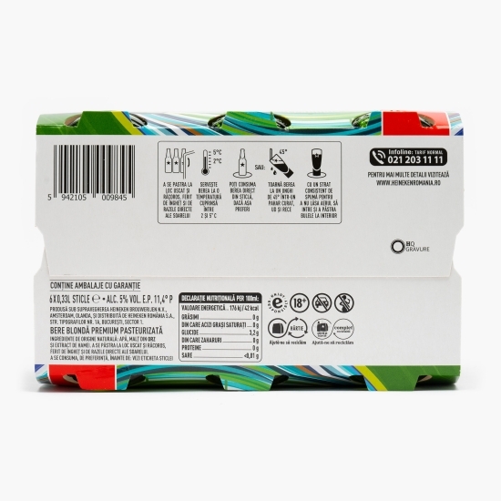 Bere blondă sticlă 6x0.33l (5+1)