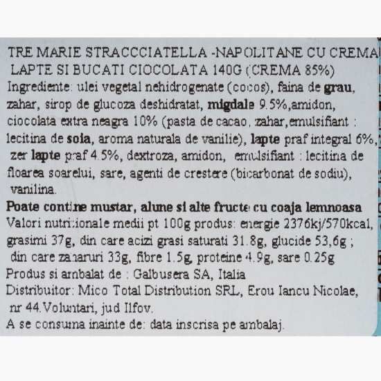 Napolitane straciatella 140g