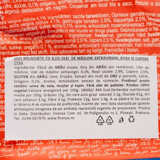 Bruschete Maxi Roșii și Capere 175g