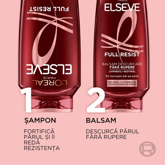 Șampon fortifiant pentru păr fragil cu tendințe de cădere, Full Resist, 250ml