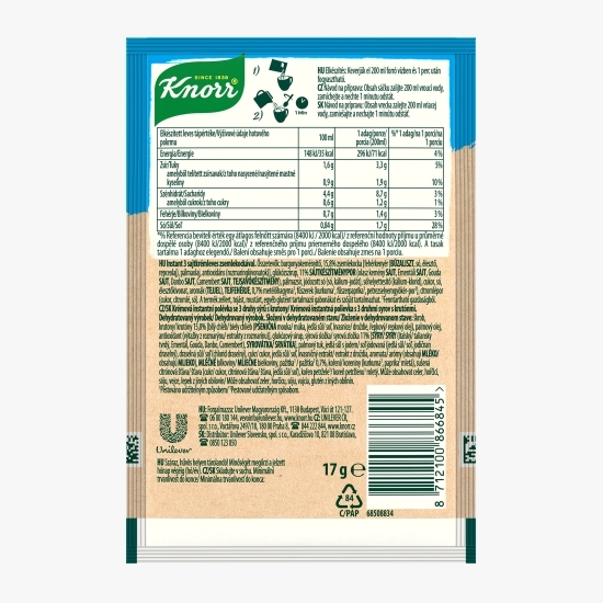 Supă instant cu brânză și crutoane, Cup a Soup 17g