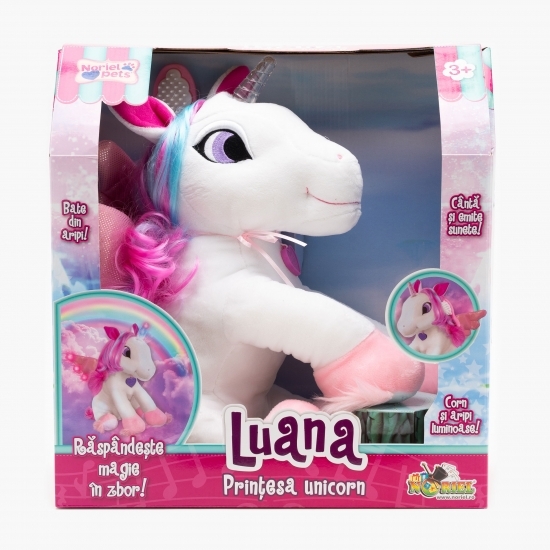 Jucărie de pluș Luana prințesa unicorn 3+ ani