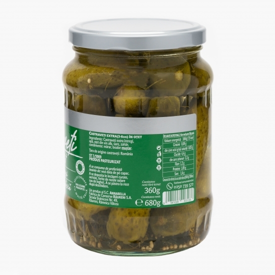 Castraveți extra în oțet 680g