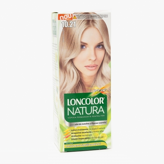 Vopsea permanentă pentru păr Natura 10.21 Blond nordic 100ml