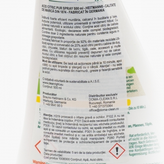 Spray citric acid 0.5l