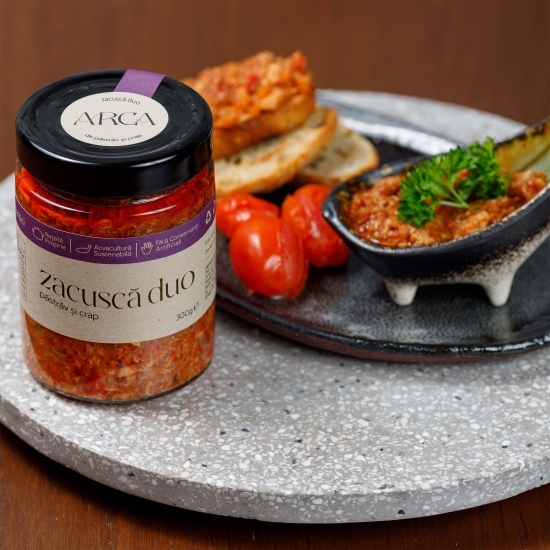 Zacuscă duo păstrăv și crap 300g