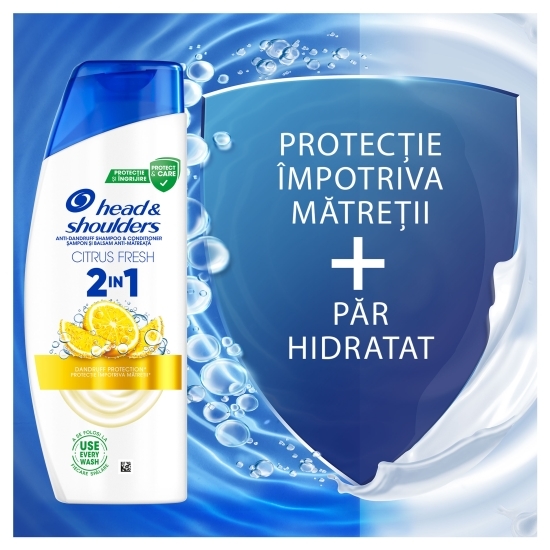 Șampon anti-mătreață Citrus Fresh pentru păr gras, 625ml