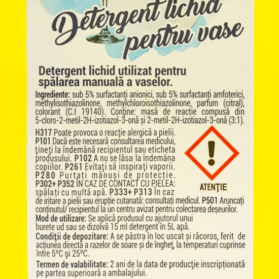 Detergent lichid pentru vase 0.5l