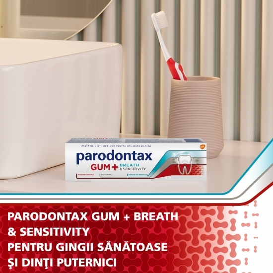 Pastă dinți Gum+ Breath & Sensitivity 75ml