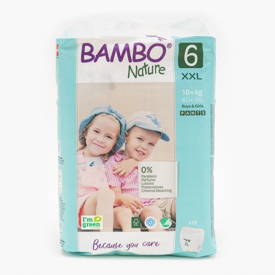 Scutece chiloțel Pants eco 0% clor mărimea 6, +18 kg, 18 buc