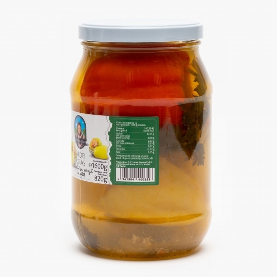 Ardei gras umplut cu varză în oțet 1600g