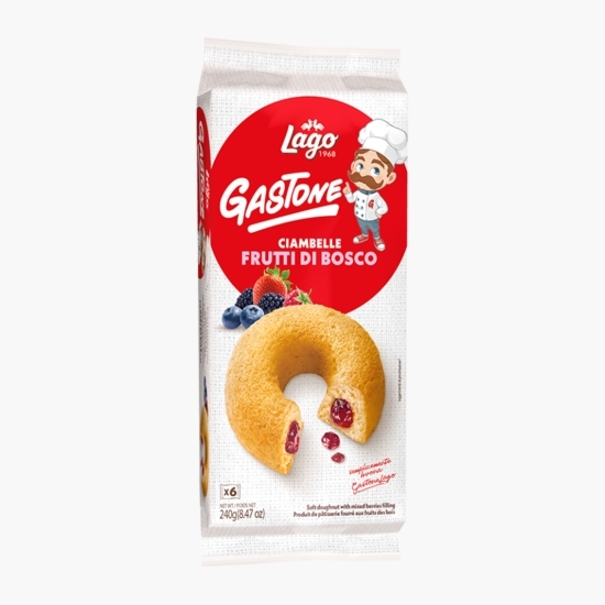 Gogoși italienești cu gem de fructe de pădure Gastone Ciambelle, 6x40g