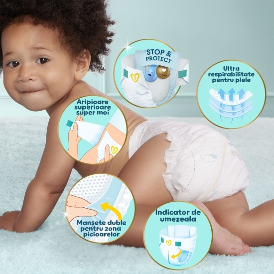 Scutece Premium Care Jumbo Pack mărimea 4, 9-14kg, 68 buc