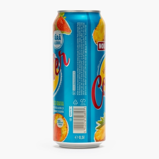 Bere blondă fără alcool cu aromă de ananas și guava 4x0.5l