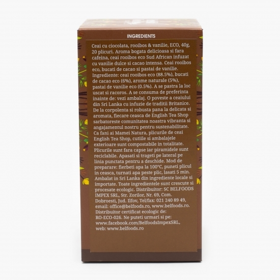 Ceai eco Rooibos Chocolate Vanilla 40g