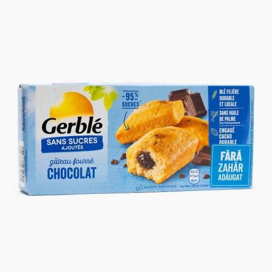 Prăjitură umplută cu ciocolată, fără zahăr 150g