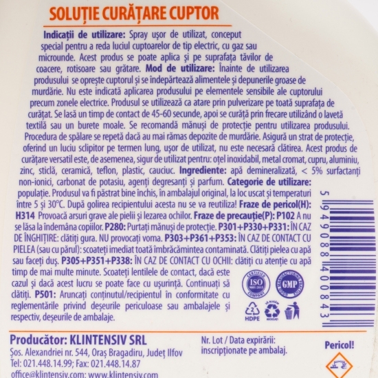 Soluție curățare cuptor 0.5l
