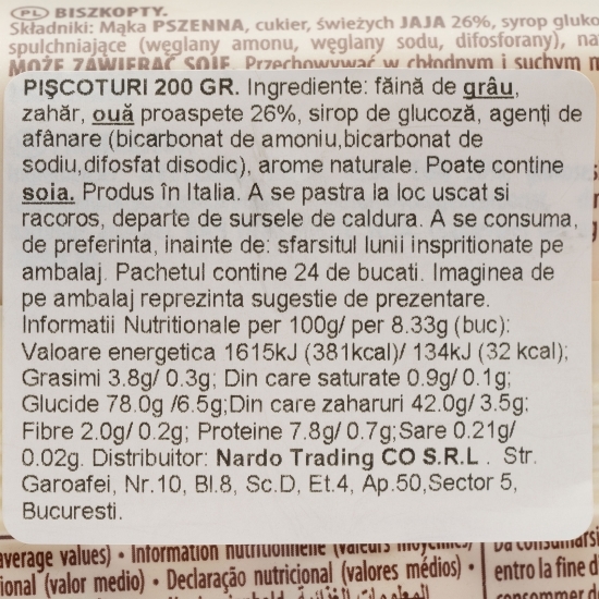 Pișcoturi 200g