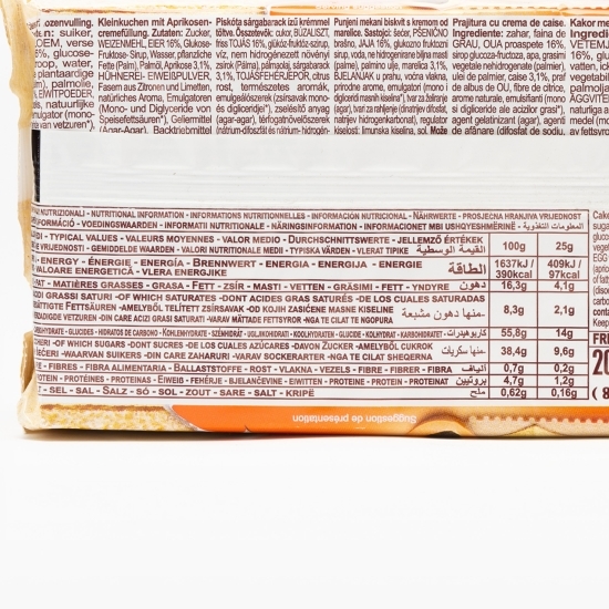 Prăjitură Dolcetto cu aromă de caise 200g