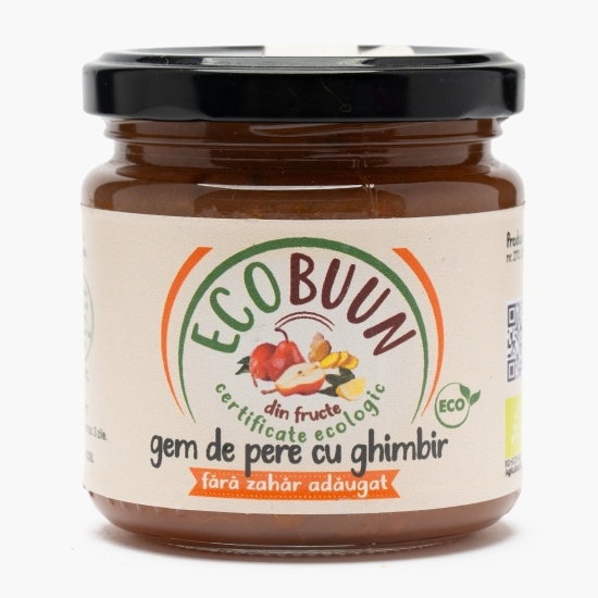 Gem de pere cu ghimbir, fără zahăr adăugat, eco 200g