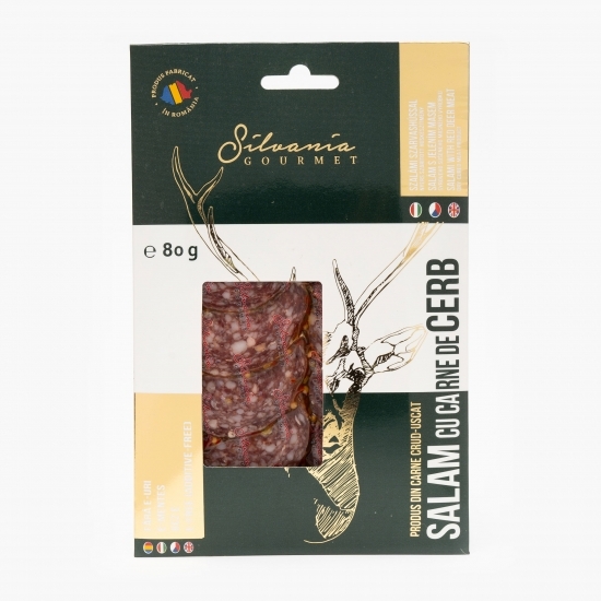 Salam cu carne de cerb feliat 80g