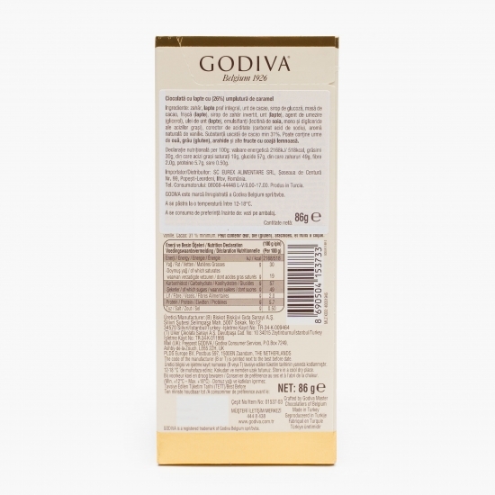 Ciocolată cu lapte și umplutură de caramel 86g
